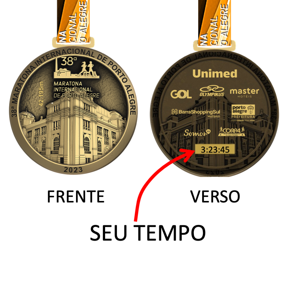 Grava O Da Medalha Maratona De Porto Alegre