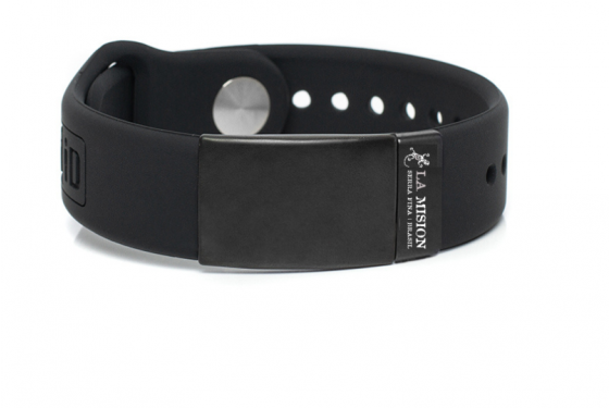 Pulseira Self ID Smart Black Edition com Tag La Mision